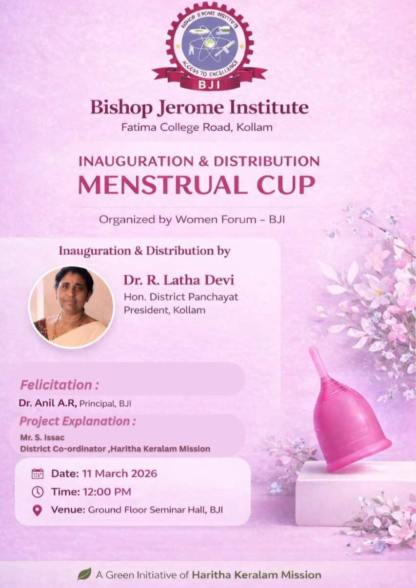 Bishop Jerome Institute Champions Sustainability with Menstrual Cup Distribution Drive